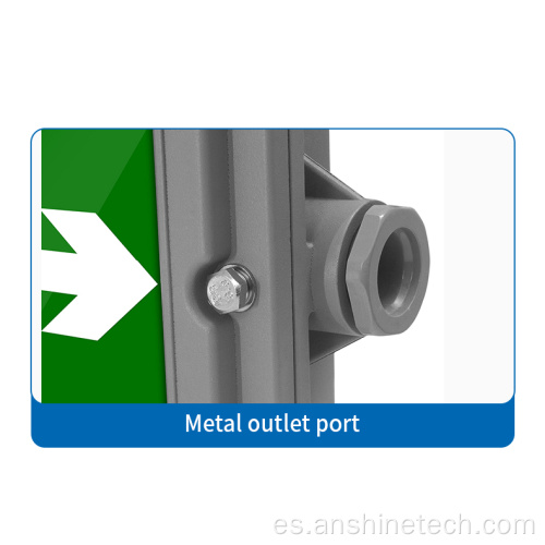 Luz de señal de salida de emergencia LED impermeable IP 54
